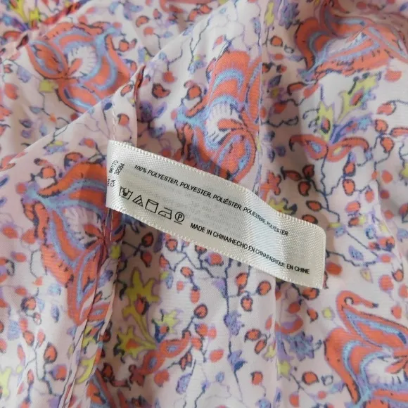 NWT!! Anthropologie FLOREAT Juniper Sleep Romper Floral Lace Paisley Lacey Small