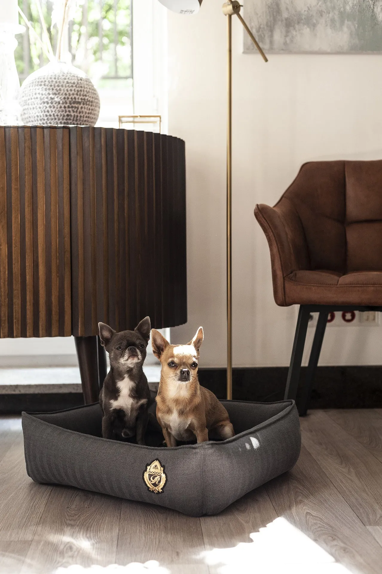 Oh Charlie Square Dog Bed Royal