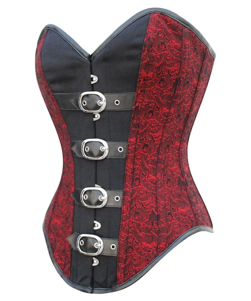 Park Instant Shape Gothic Buckle Up Overbust Corset