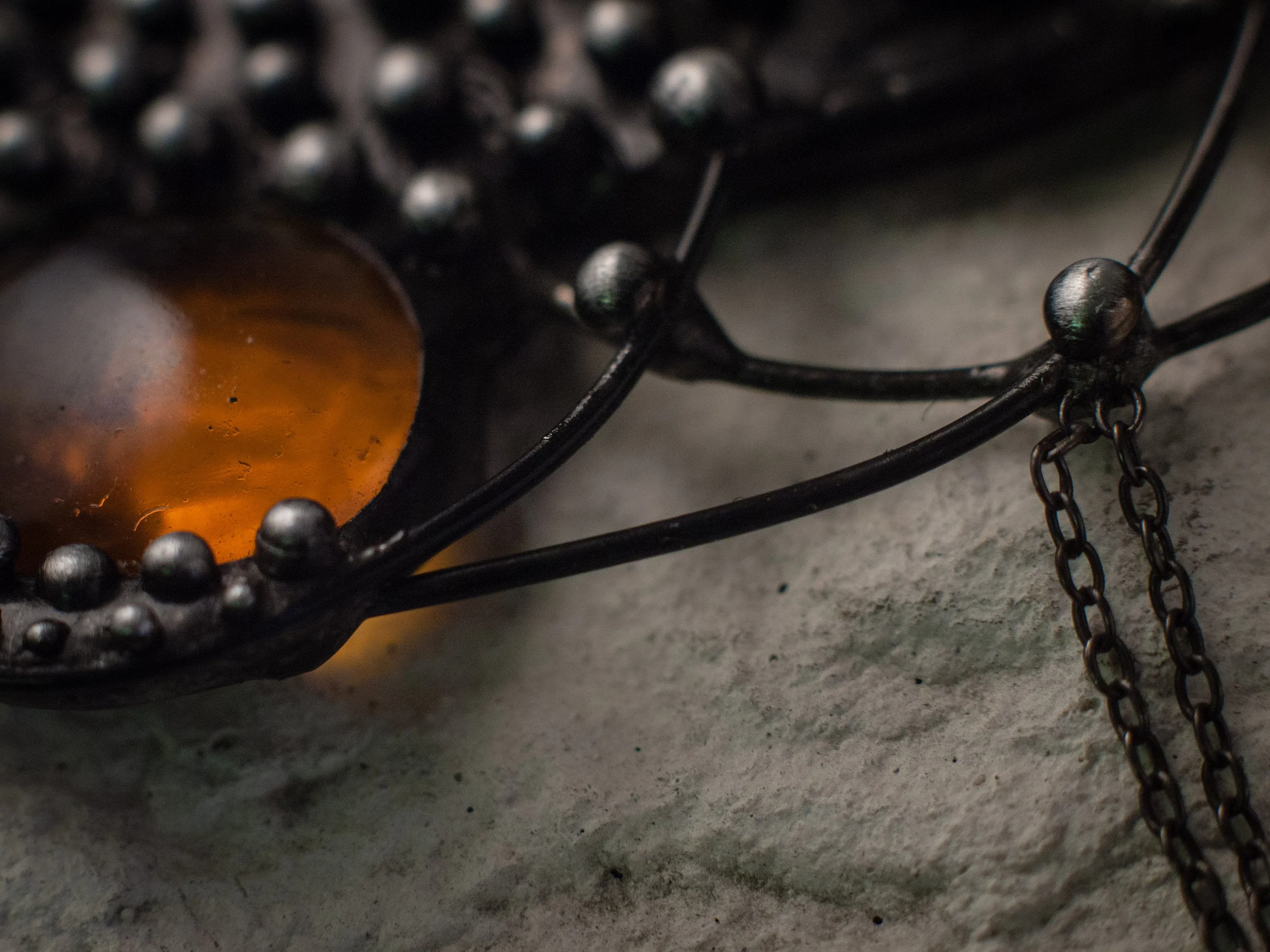 Pendant Black Crescent Pendant