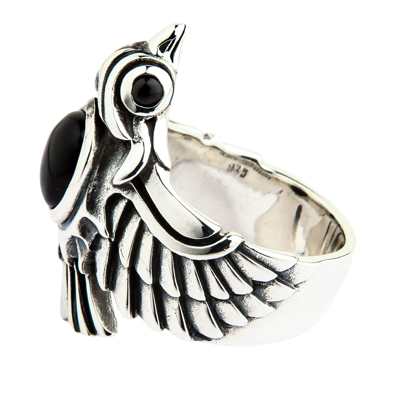 Phoenix Sterling Silver Black Onyx Ring