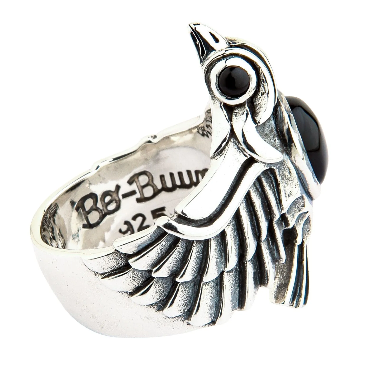 Phoenix Sterling Silver Black Onyx Ring