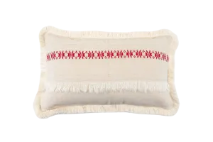 Pillow: Embroidered antique handwoven Hungarian hemp - P083