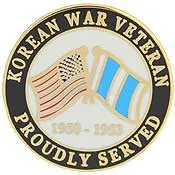 PINS- KOREA, PROUDLY SERVED (1")