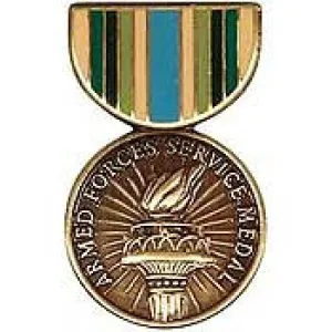 PINS- MEDAL, ARMED FORCE. SVC (1-3/16")