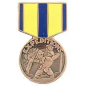 PINS- MEDAL, USN EXPEDITION. (1-3/16")