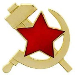 PINS- RUSSIA, HAMMER/SICKLE (1")