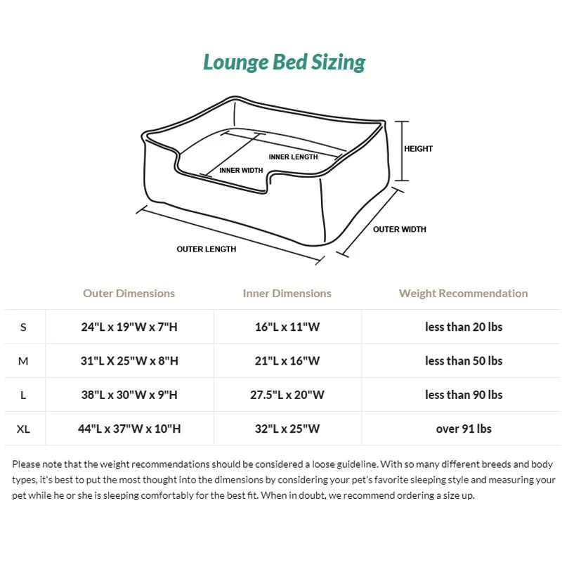 PLAY - Lounge Bed -Royal Crest - Black