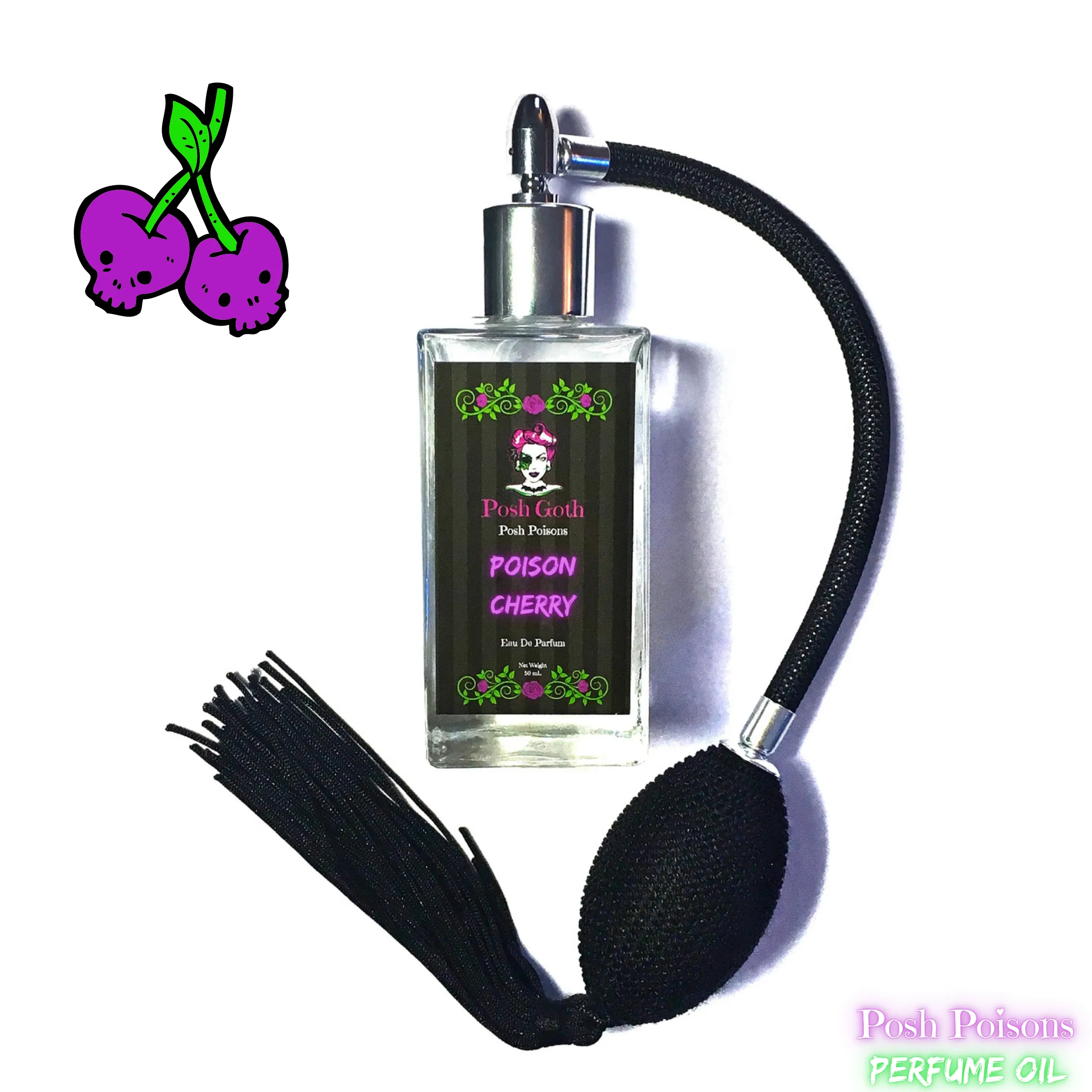 Poison Cherry Gothic Perfume 50 Bulb Atomizer