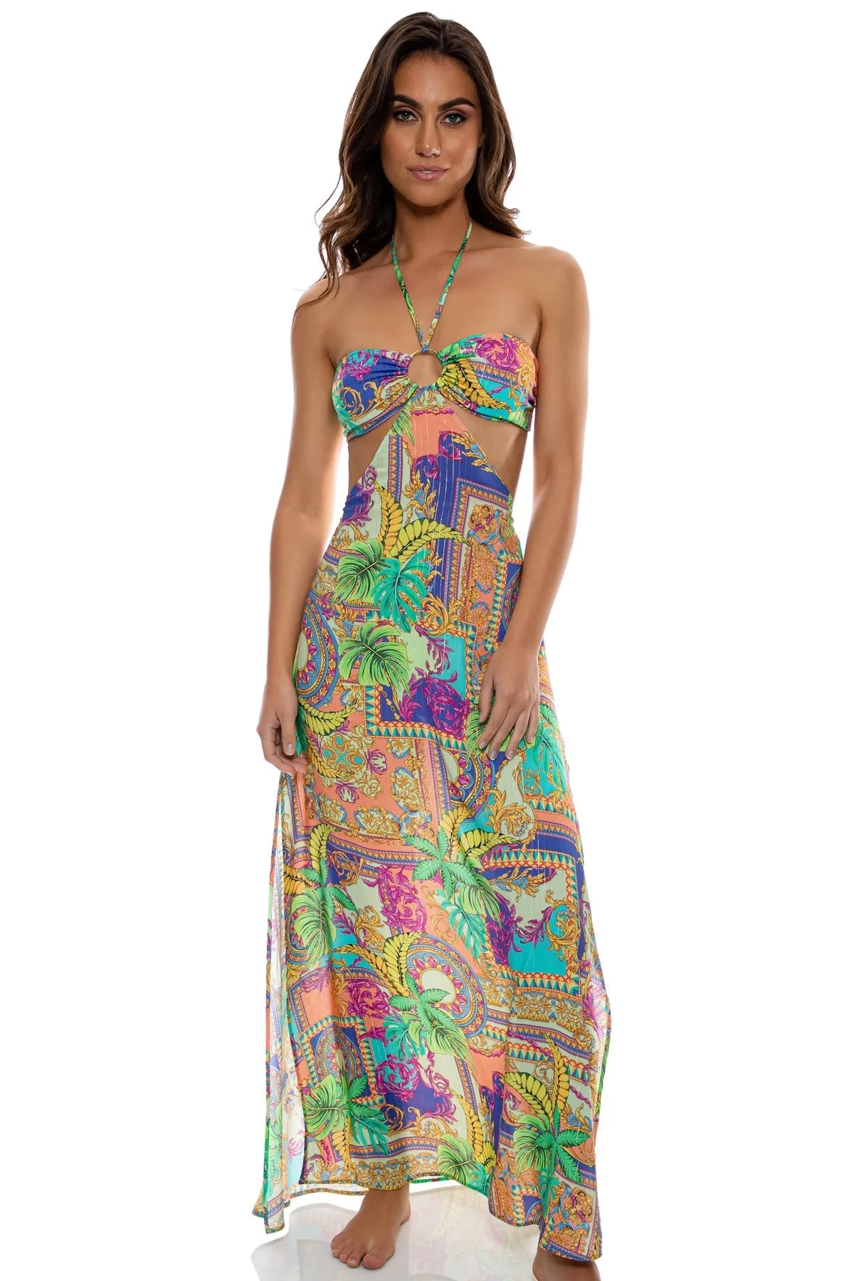 POSITANO - Bandeau Ring Cut Out Dress