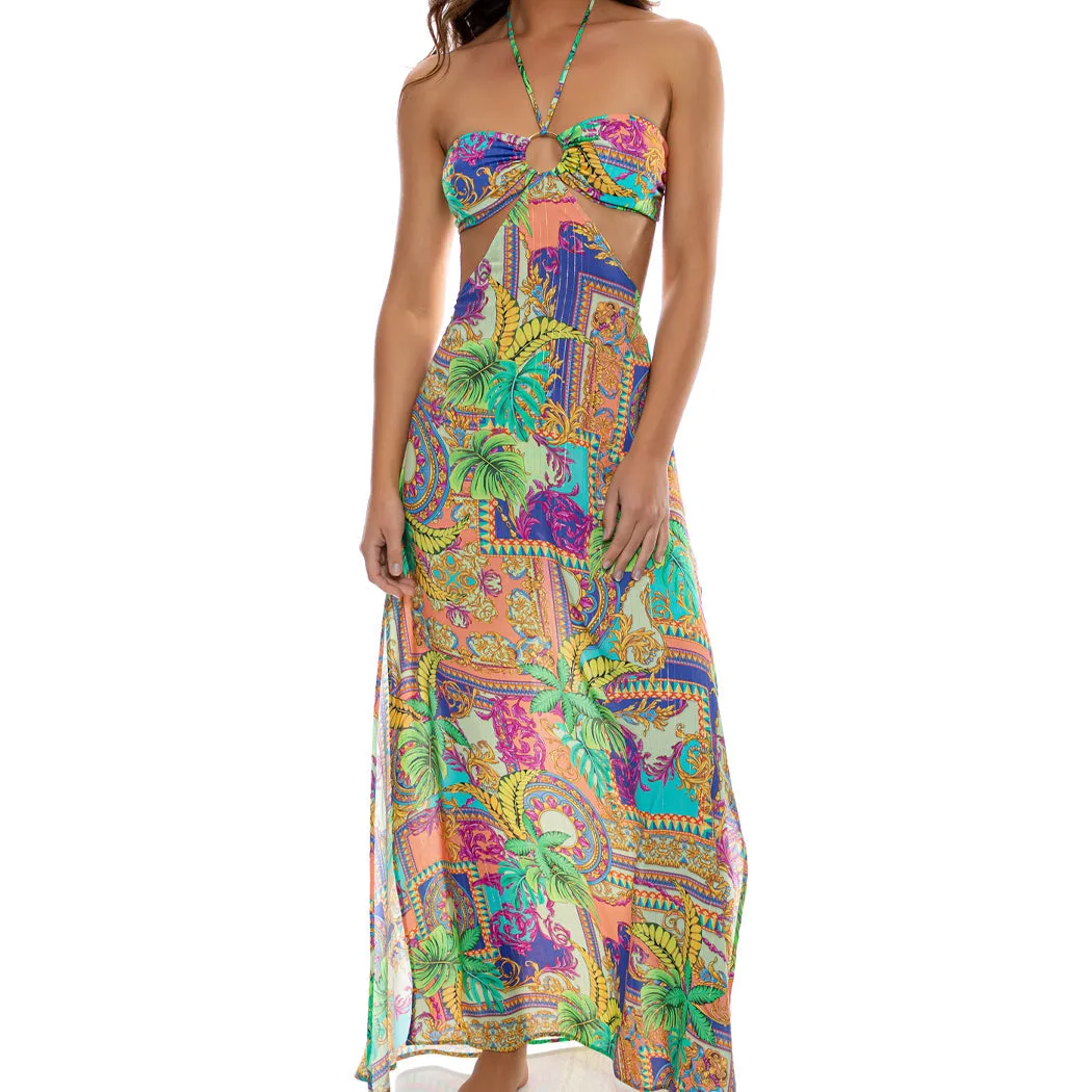 POSITANO - Bandeau Ring Cut Out Dress