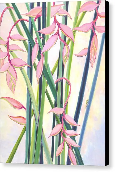"Pink Elegance" Tropical Beauty - Canvas Print