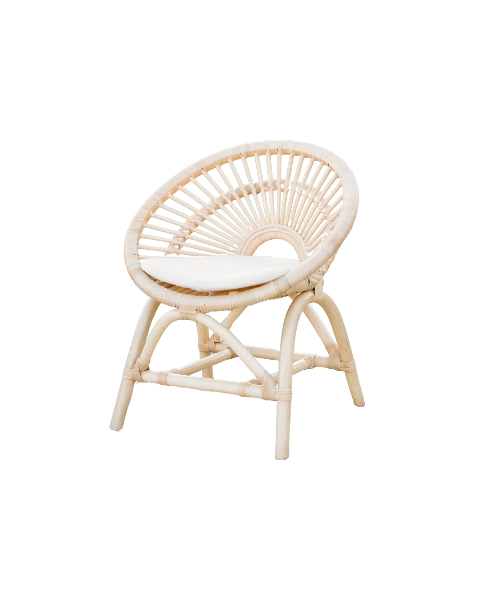 Rainbow Rattan Kids Chair