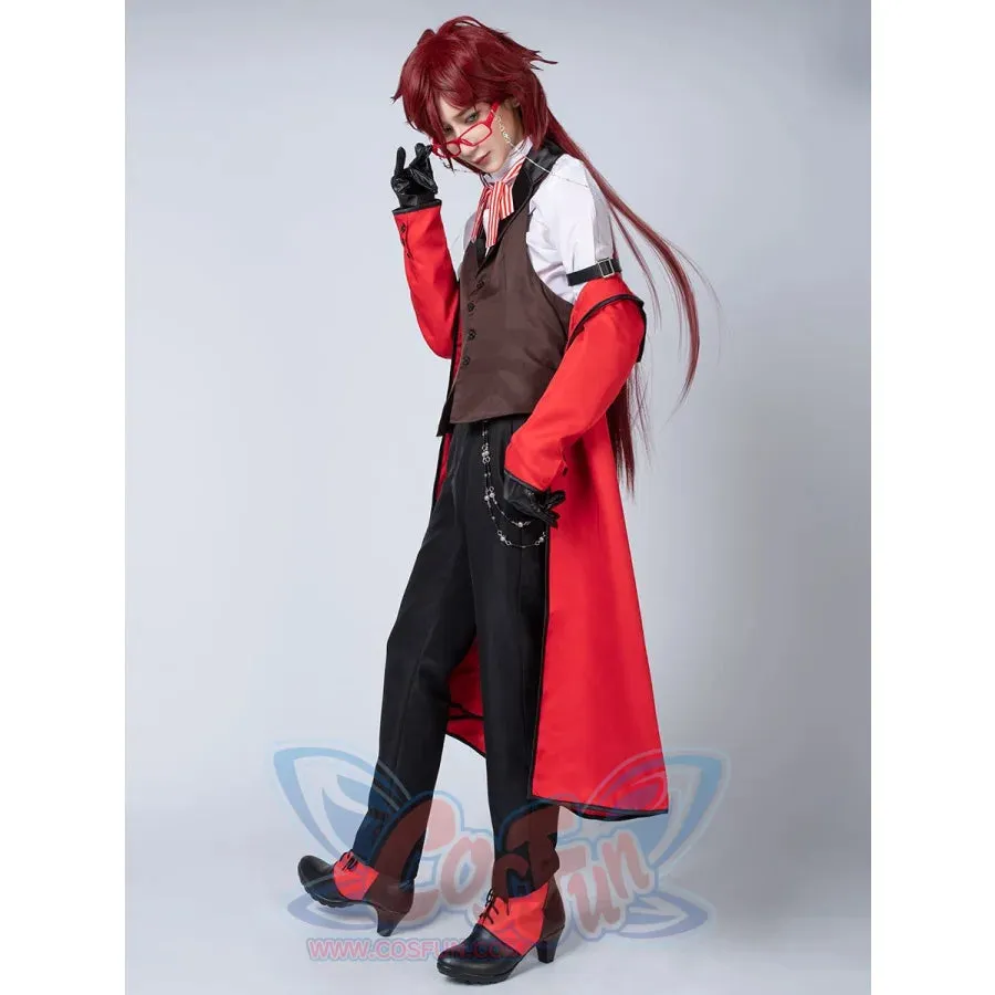 【READY TO SHIP】Black Butler Grell Sutcliff Cosplay Costume mp003219