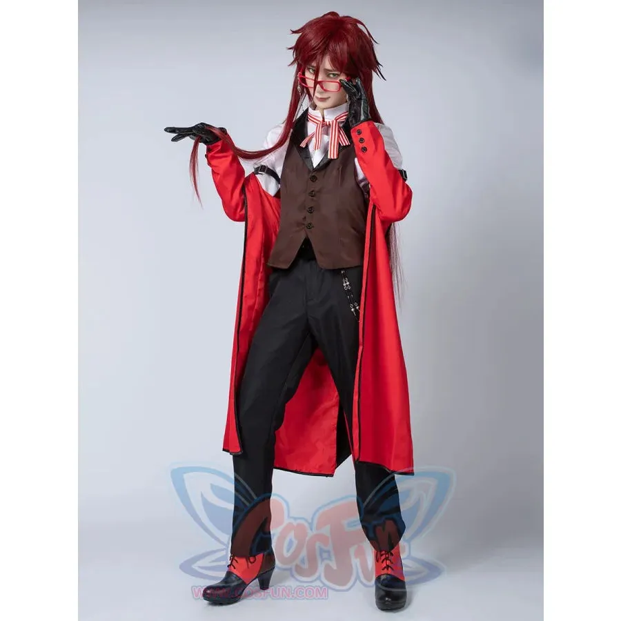 【READY TO SHIP】Black Butler Grell Sutcliff Cosplay Costume mp003219