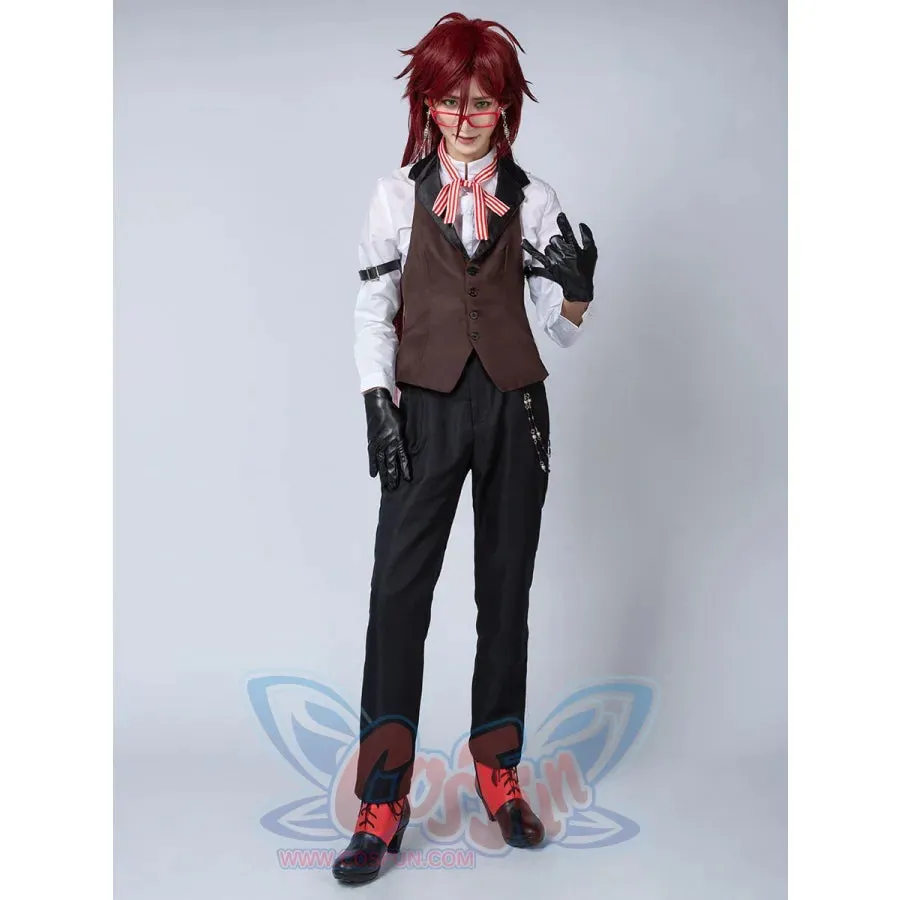 【READY TO SHIP】Black Butler Grell Sutcliff Cosplay Costume mp003219