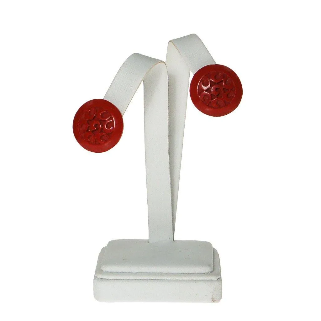 Red Cinnabar Earrings