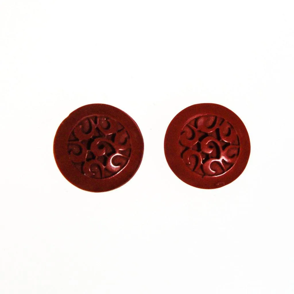 Red Cinnabar Earrings