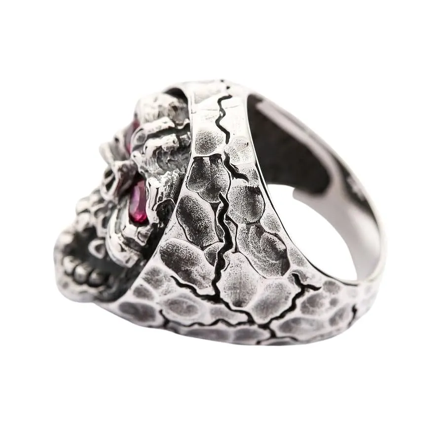 Red Eyes Skull Devil Ring