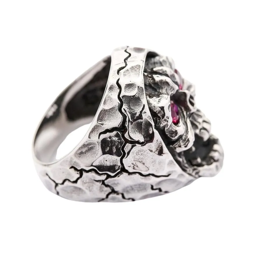 Red Eyes Skull Devil Ring