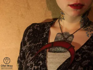 Red Moon Maya Pendant