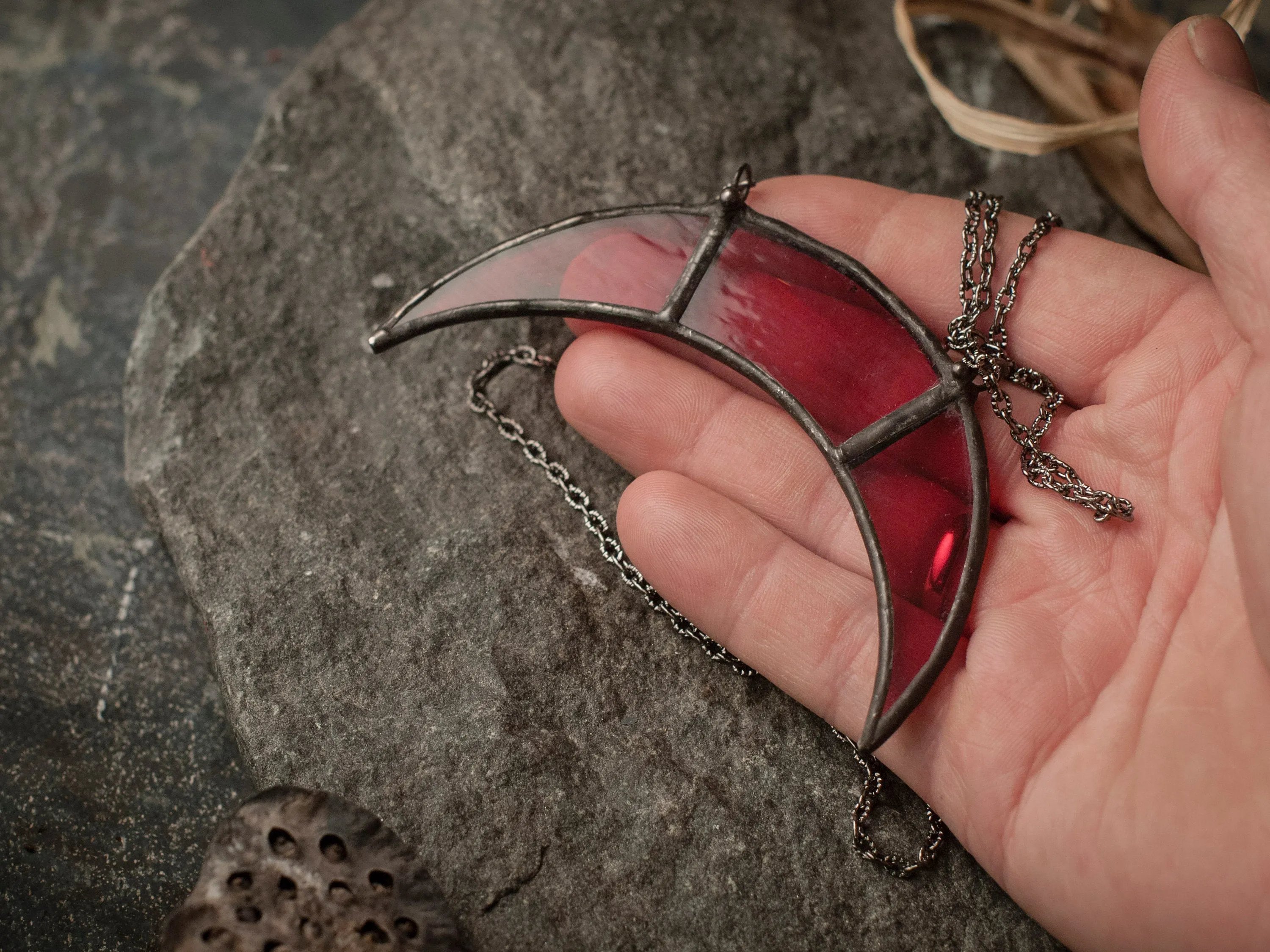 Red Moon Maya Pendant