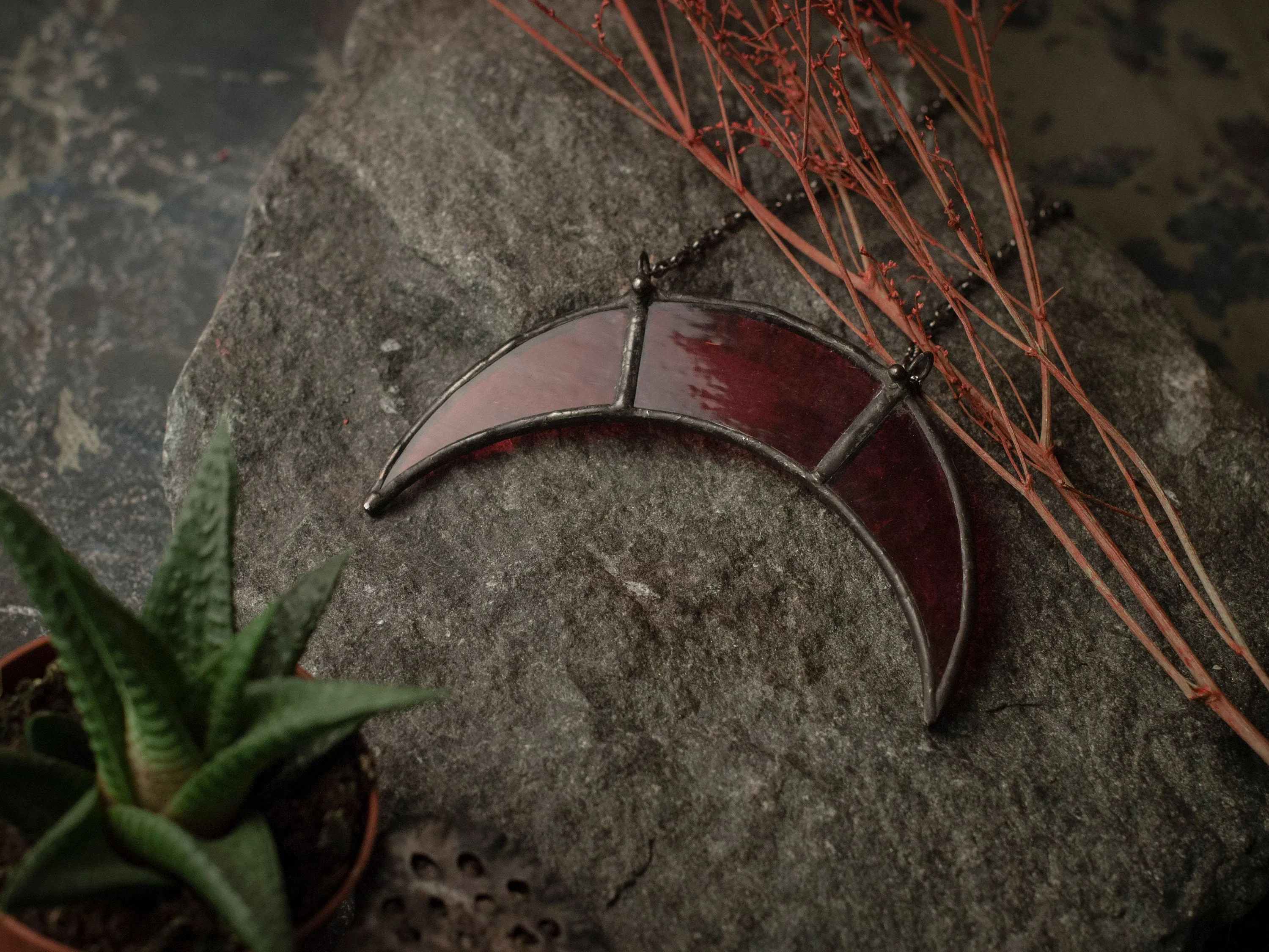 Red Moon Maya Pendant