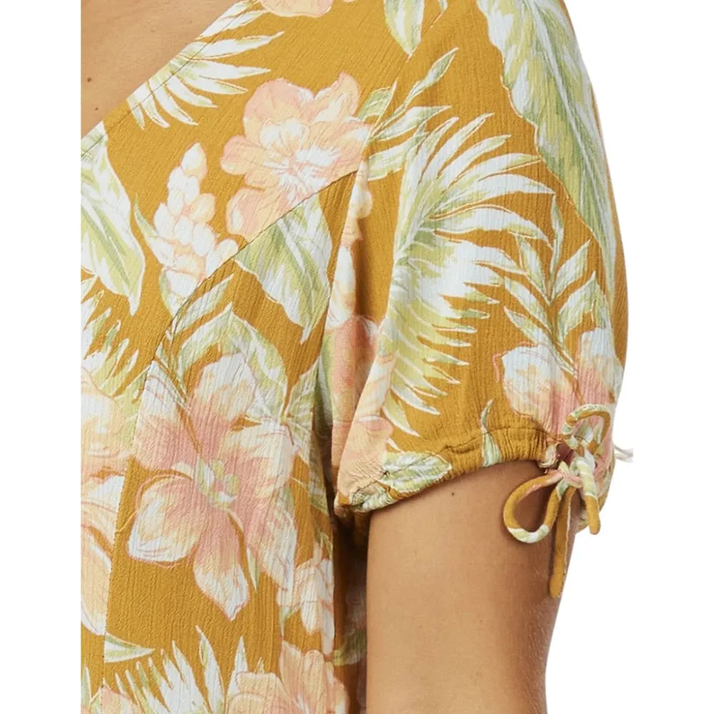 RIP CURL ALWAYS SUMMER DRESS GOLD