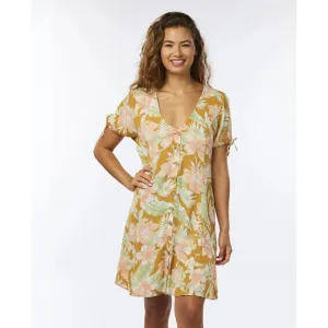 RIP CURL ALWAYS SUMMER DRESS GOLD