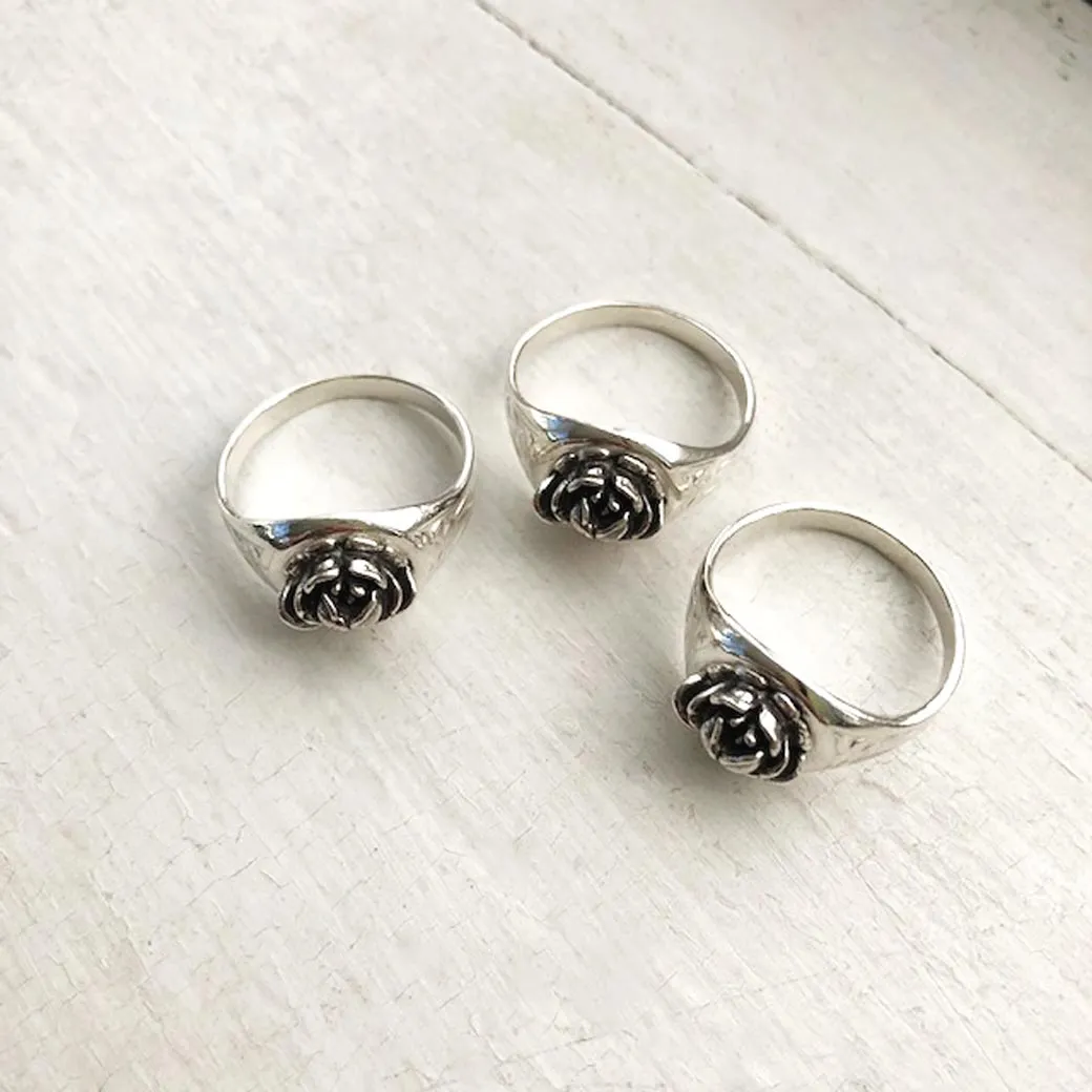 Rose Signet Ring