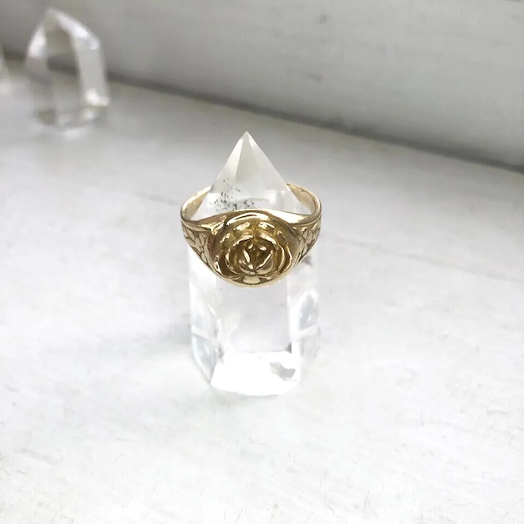 Rose Signet Ring