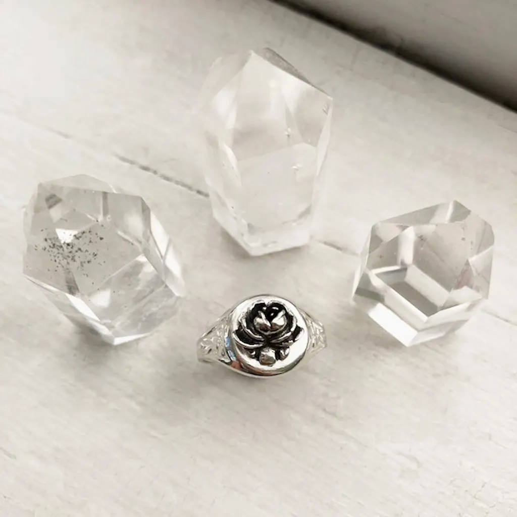 Rose Signet Ring
