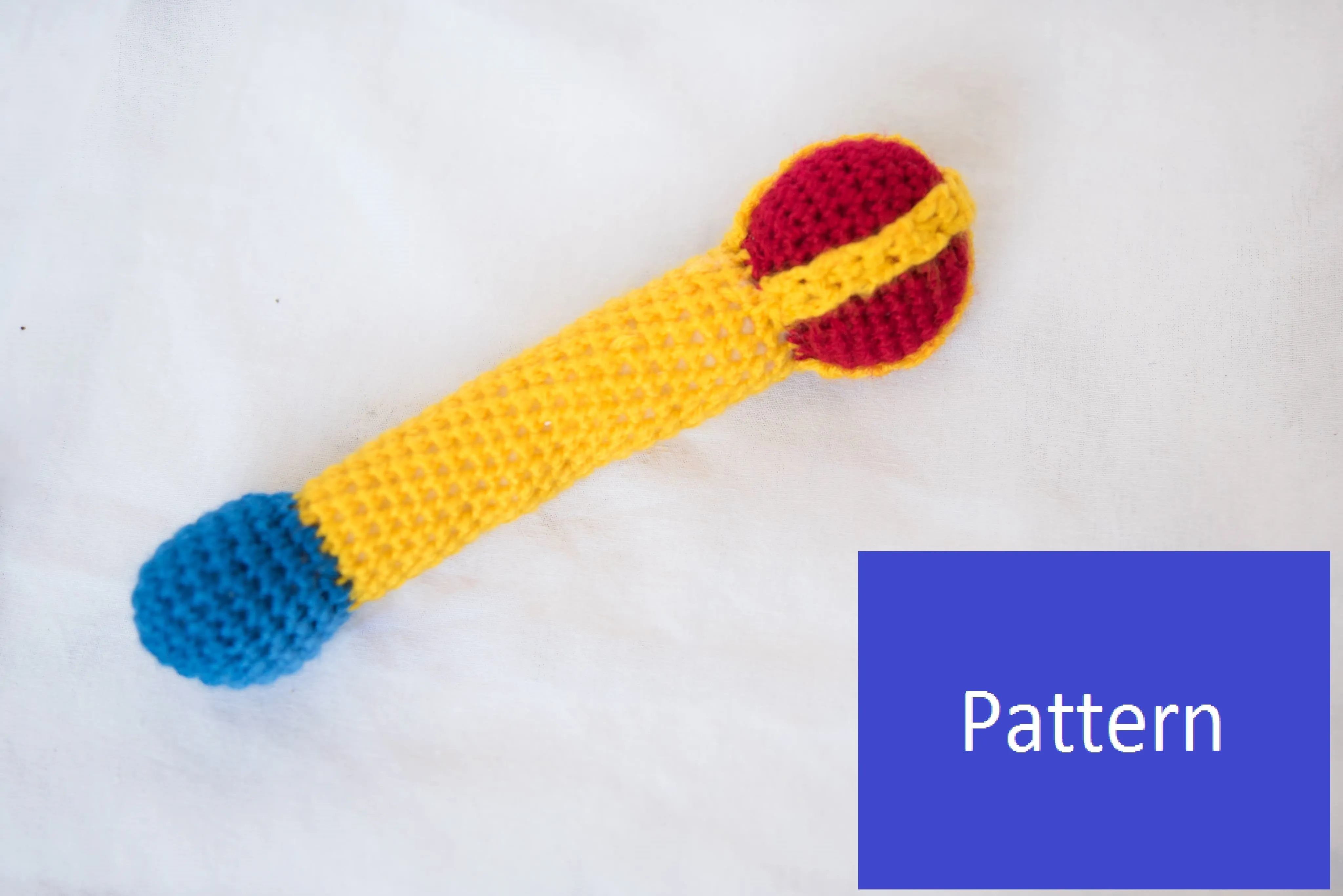 Royal Baby Sweater Crochet Pattern with Scepter Baby Rattle Crochet Pattern, Sizes NB-3M, 6M, 9M