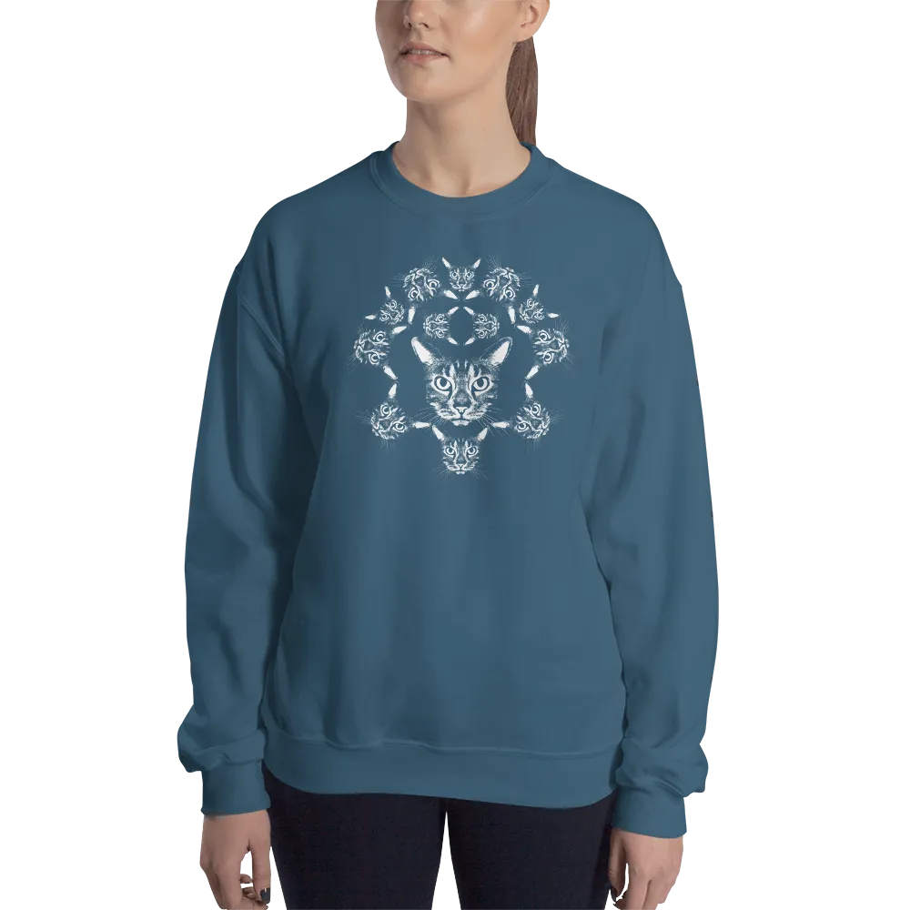 ROYAL CAT CREST Cat Print Sweatshirt in Color