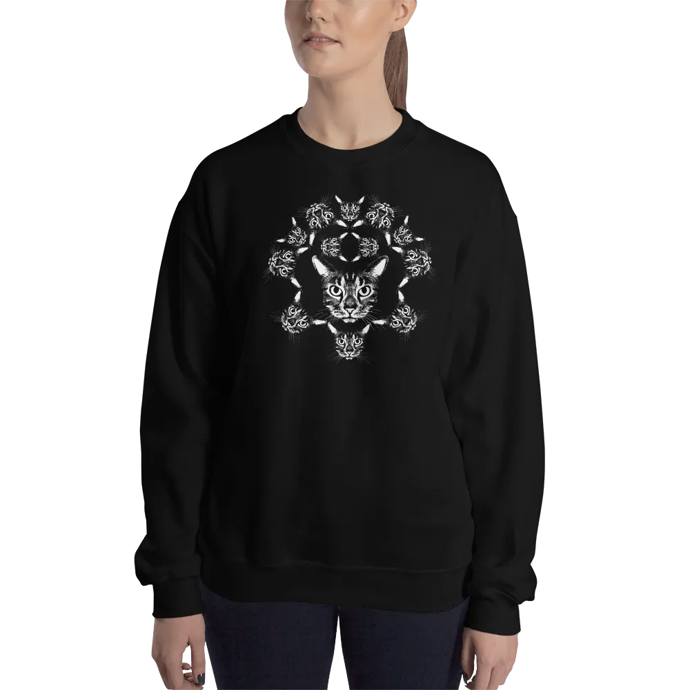 ROYAL CAT CREST Cat Print Sweatshirt in Color