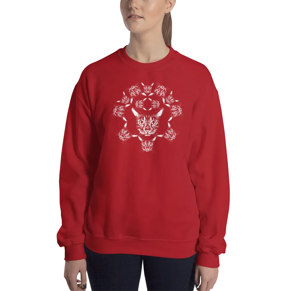 ROYAL CAT CREST Cat Print Sweatshirt in Color