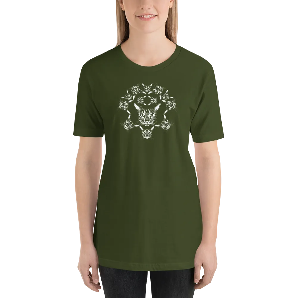 ROYAL CAT CREST Unisex Cat Print T-shirt in Color
