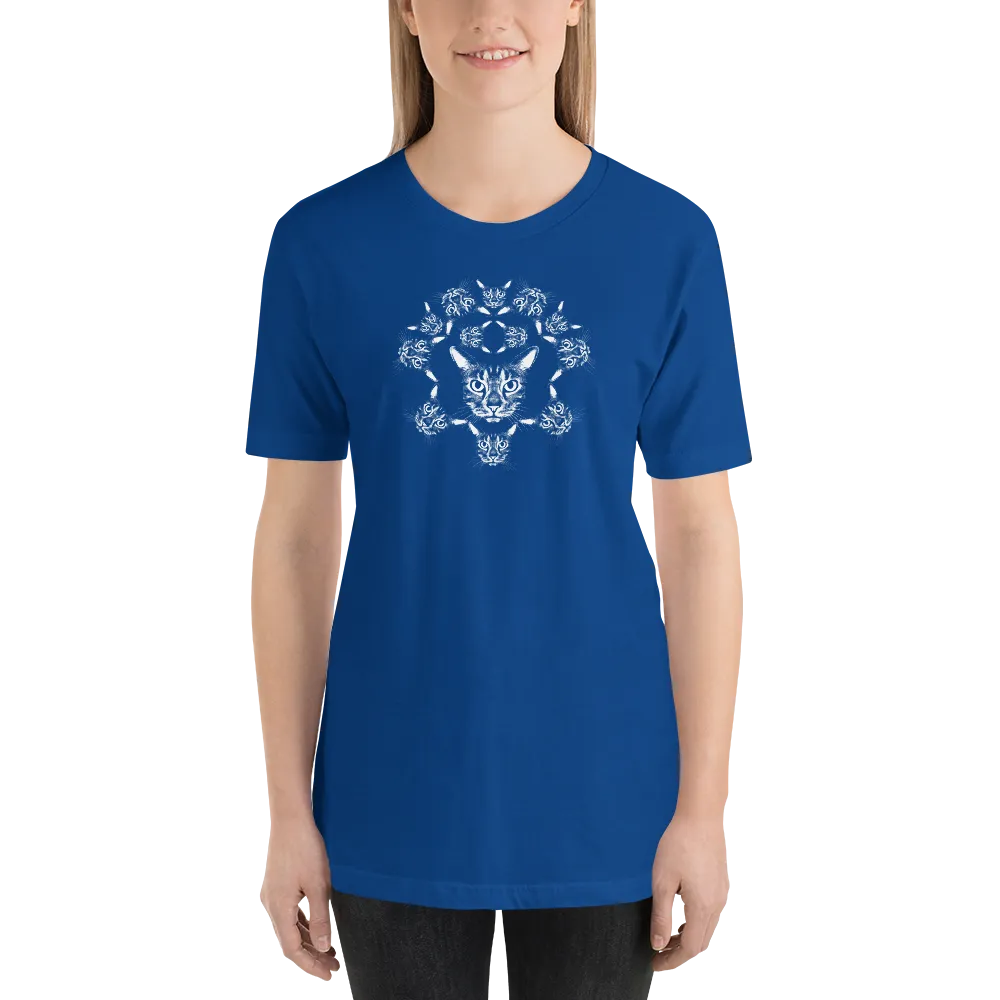 ROYAL CAT CREST Unisex Cat Print T-shirt in Color