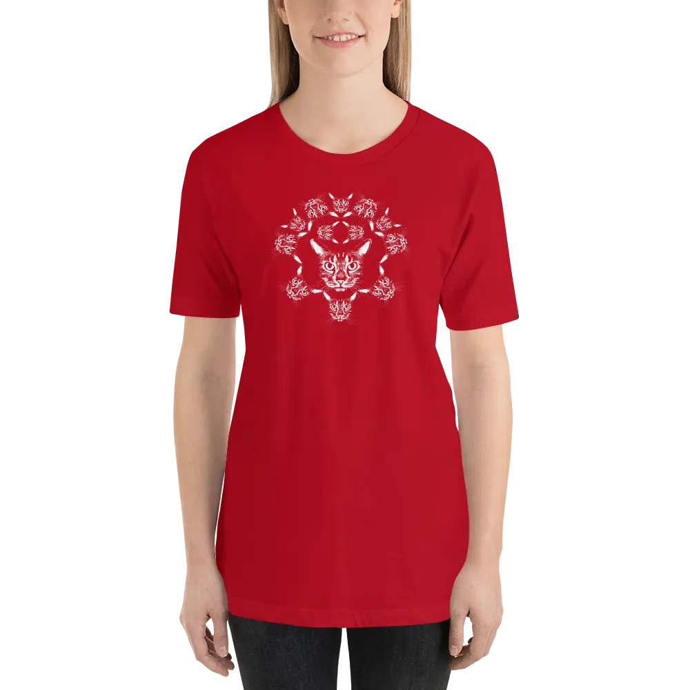 ROYAL CAT CREST Unisex Cat Print T-shirt in Color