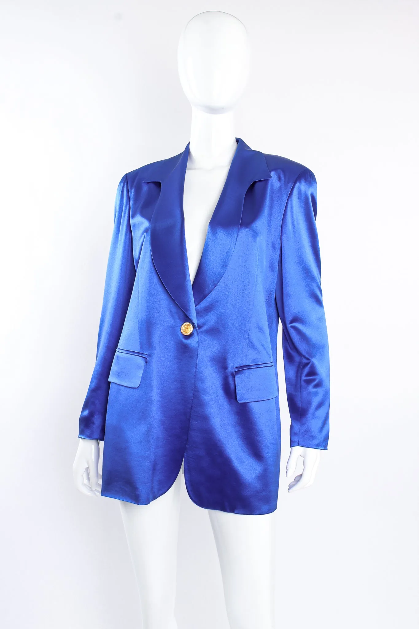 Royal Satin Boyfriend Jacket