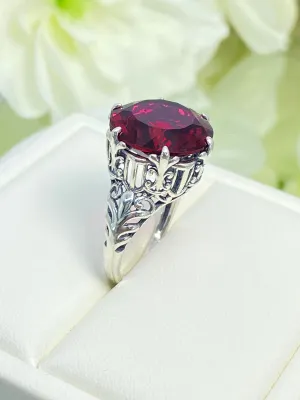 Ruby Ring, Romantic Gothic Jewelry #D123