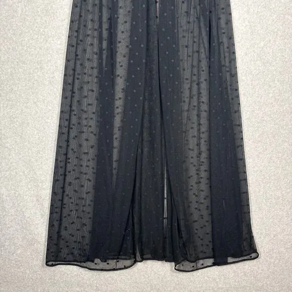 Savage X Fenty Womens 1X Free Spirit Floral Embroidery Night Slip Maxi Cute Goth