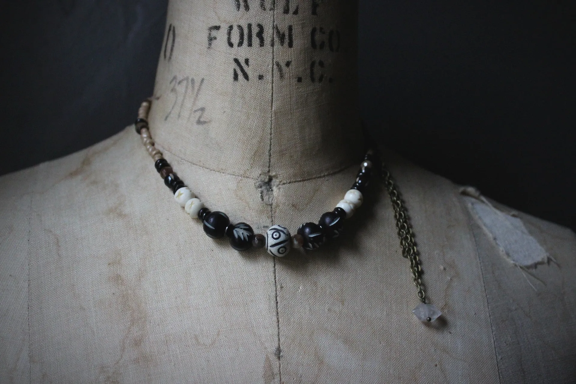 Season of the Witch, Pt.II | Seiðr. Herkimer Diamond Accent Beaded Necklace.