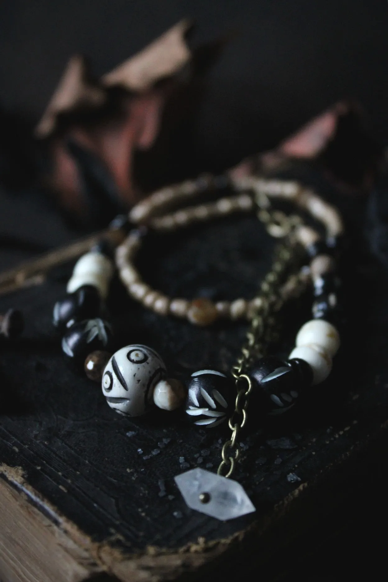 Season of the Witch, Pt.II | Seiðr. Herkimer Diamond Accent Beaded Necklace.