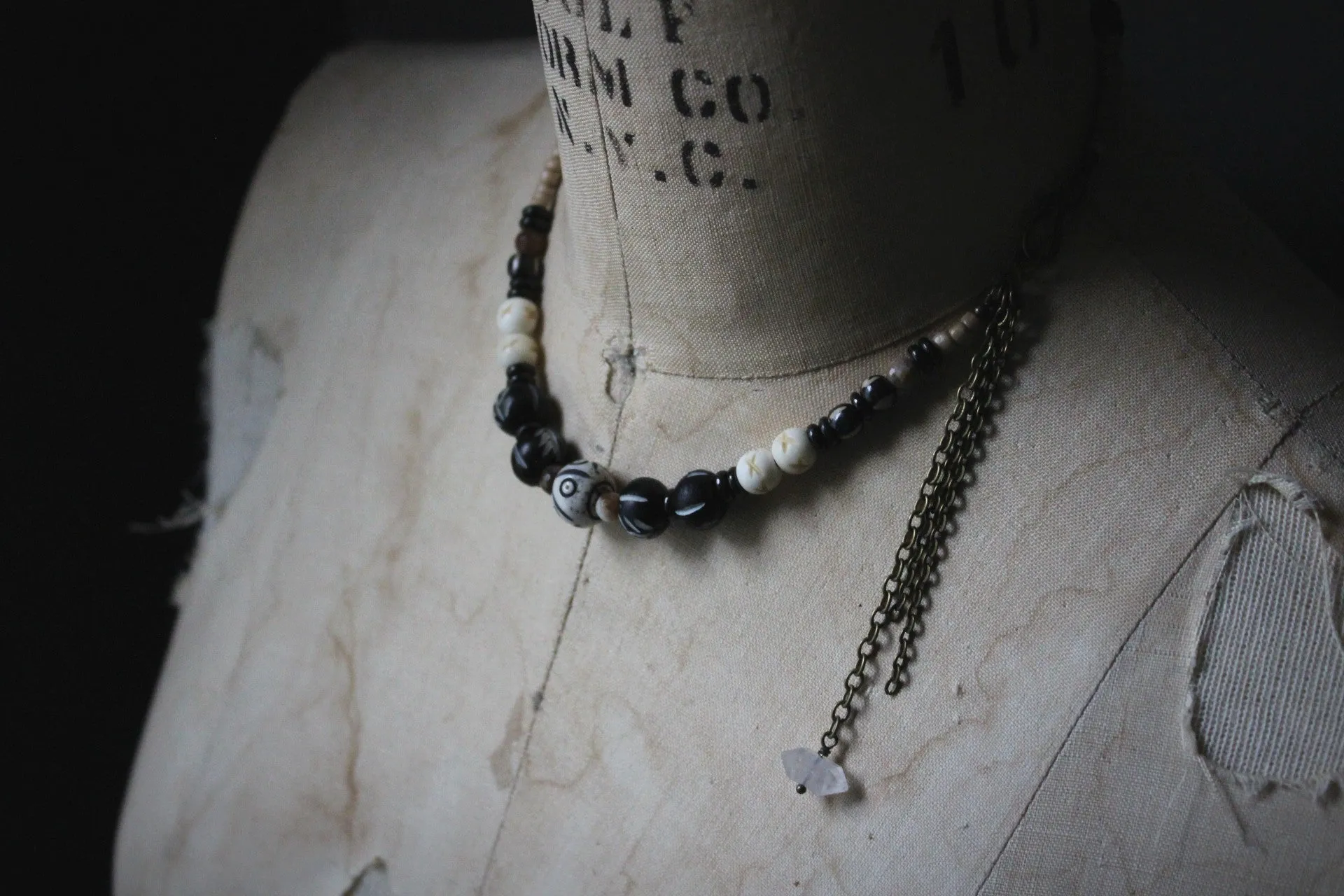 Season of the Witch, Pt.II | Seiðr. Herkimer Diamond Accent Beaded Necklace.