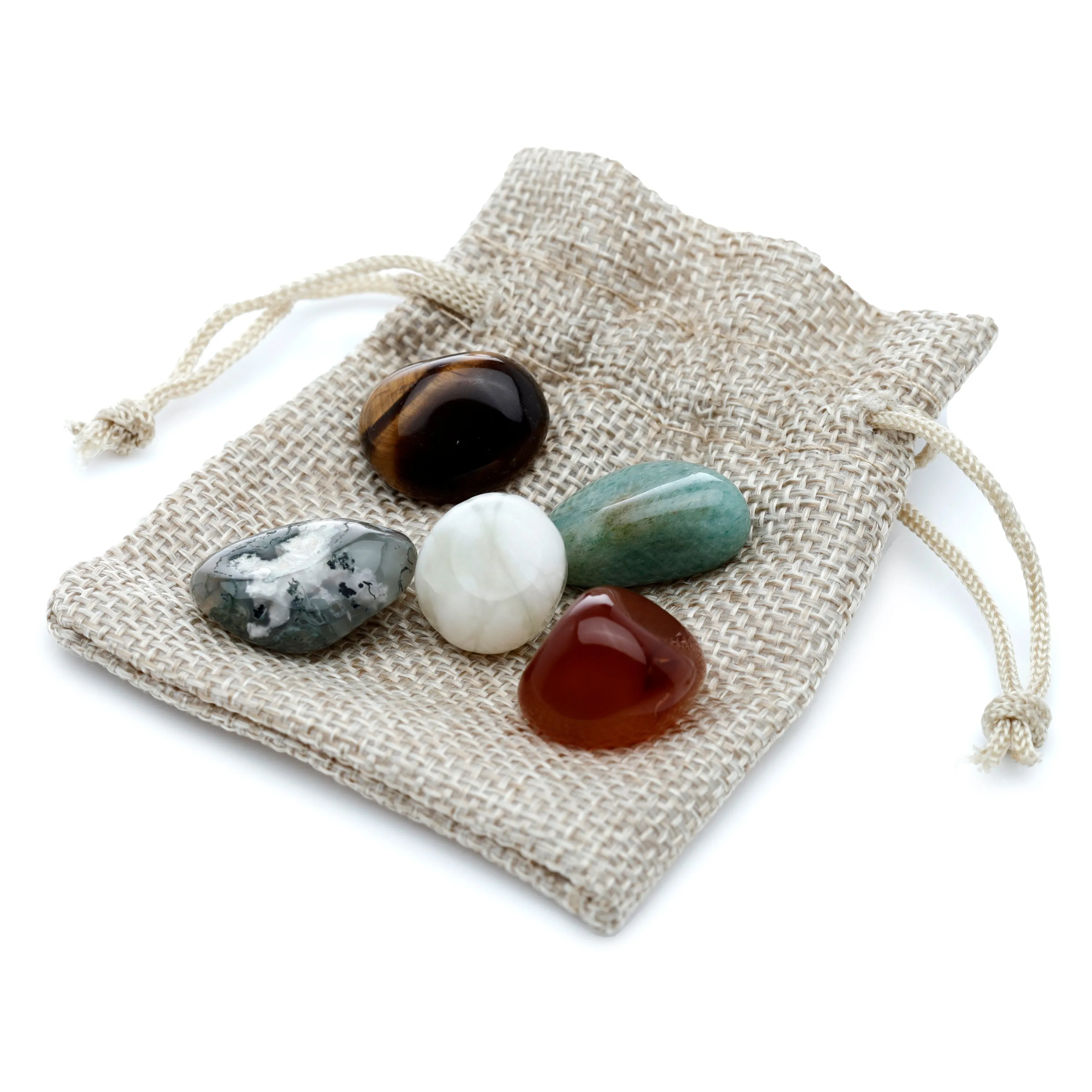 Set of 5 Luck & Wealth Stones