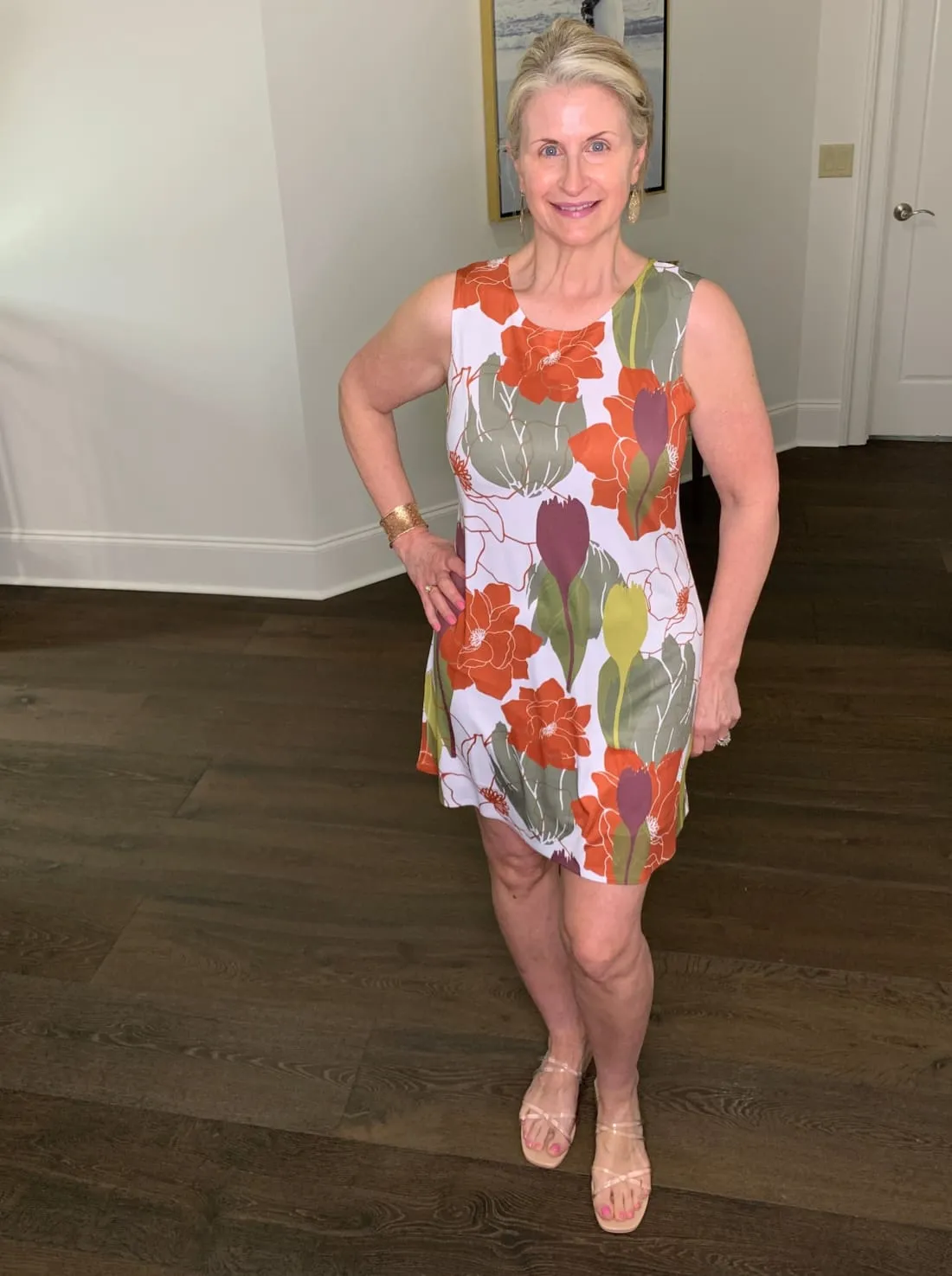 Sleeveless Floral Mini Dress or Cover-Up - Final Sale