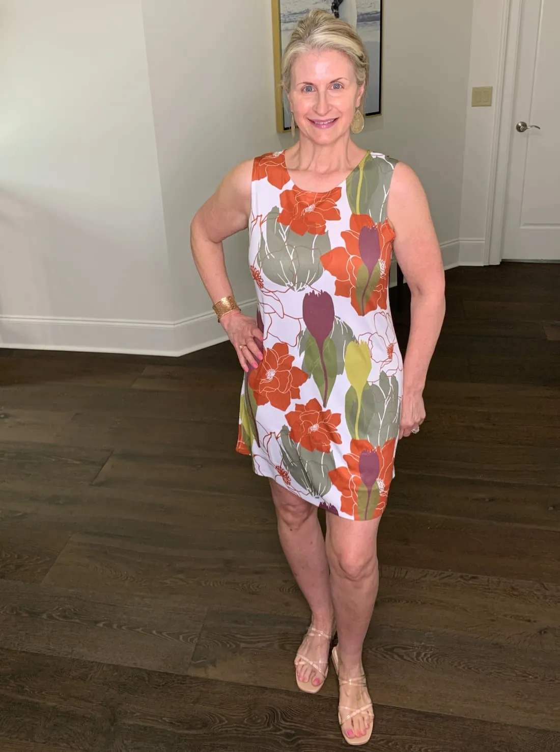 Sleeveless Floral Mini Dress or Cover-Up - Final Sale