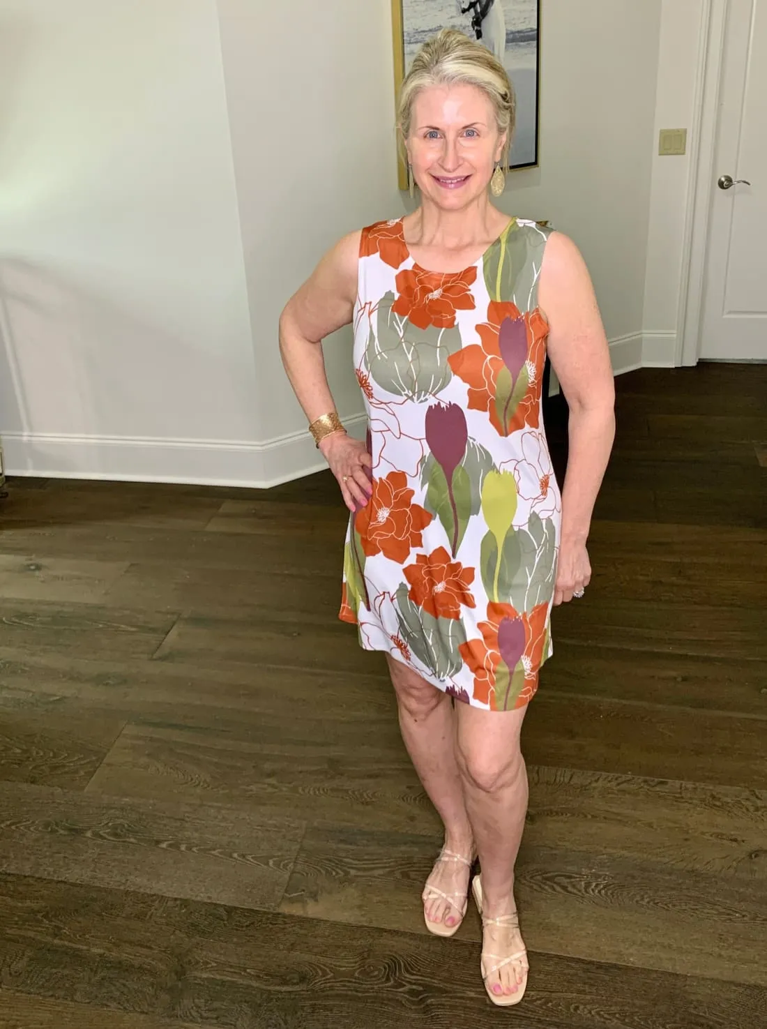 Sleeveless Floral Mini Dress or Cover-Up - Final Sale