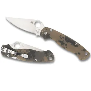 Spyderco Para Military 2 G-10 Camo - Plain Blade